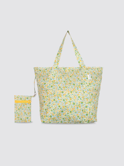 Bolsa de Playa Grande Flores Niza Amarillo