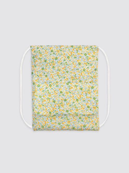 Sac de plage à fleurs jaunes 