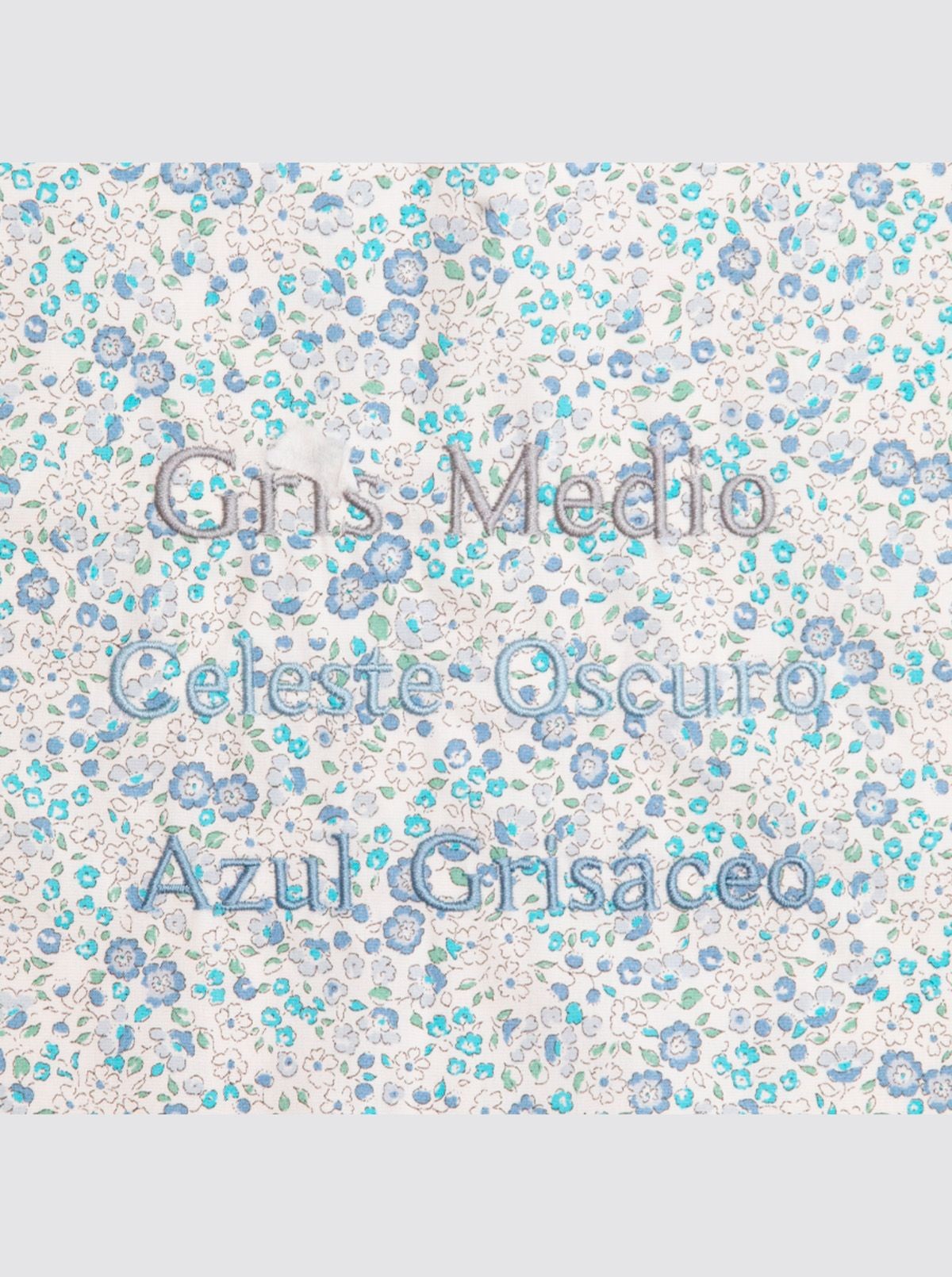 Catalina Light Blue Floral Fabric Backpack