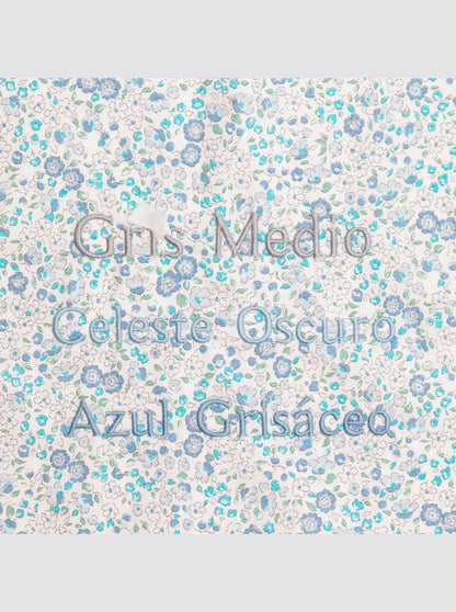 Beach Roll Bag Flowers Catalina Celeste 