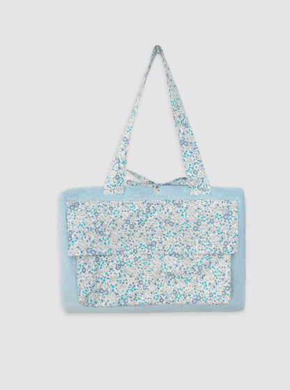 Playa Roll Maxi Flores Catalina Celeste