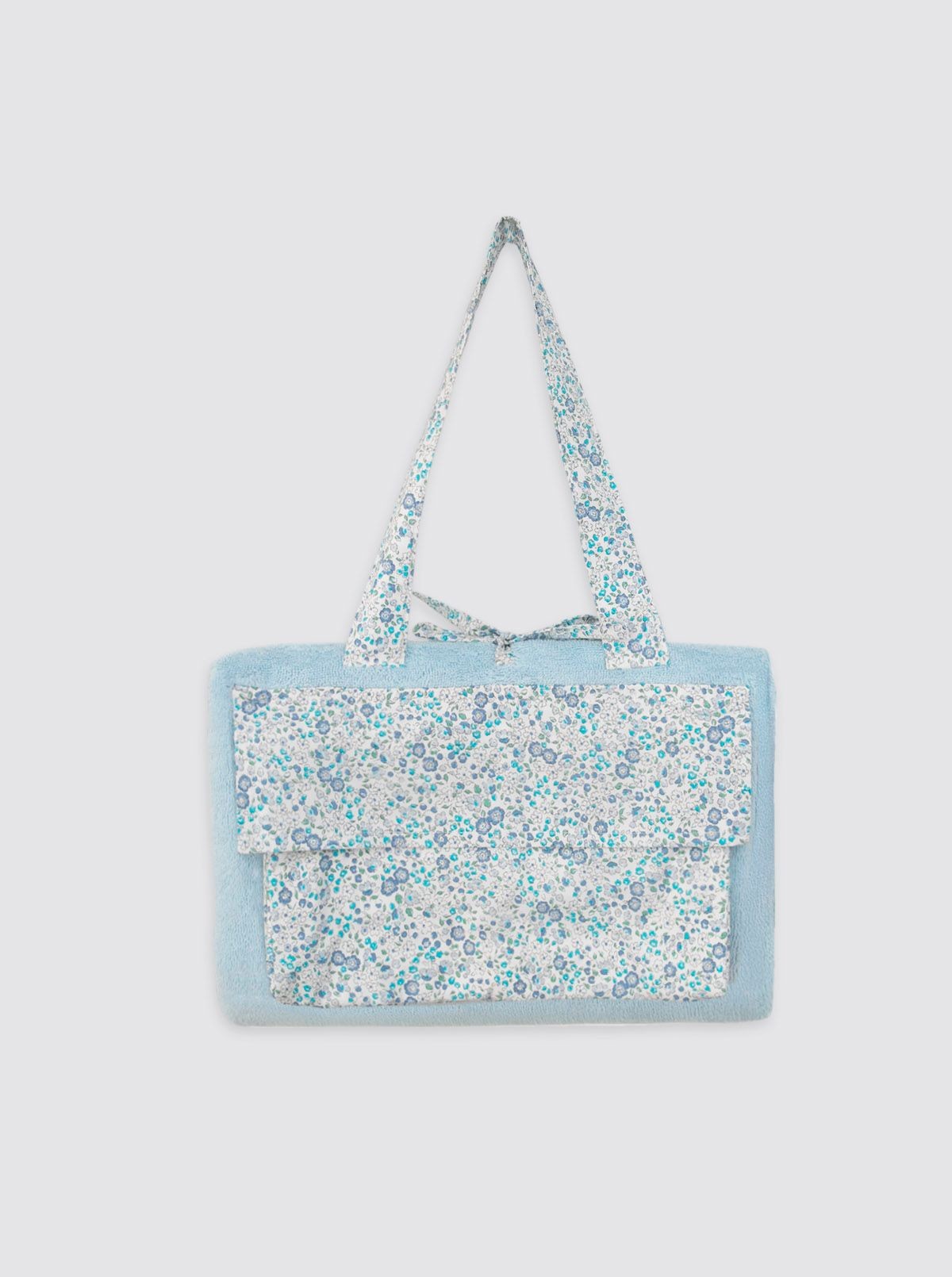 Beach Roll Mini Flores Catalina Celeste