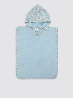 Poncho Playa Flores Catalina Celeste