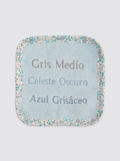 Poncho Playa Flores Catalina Celeste