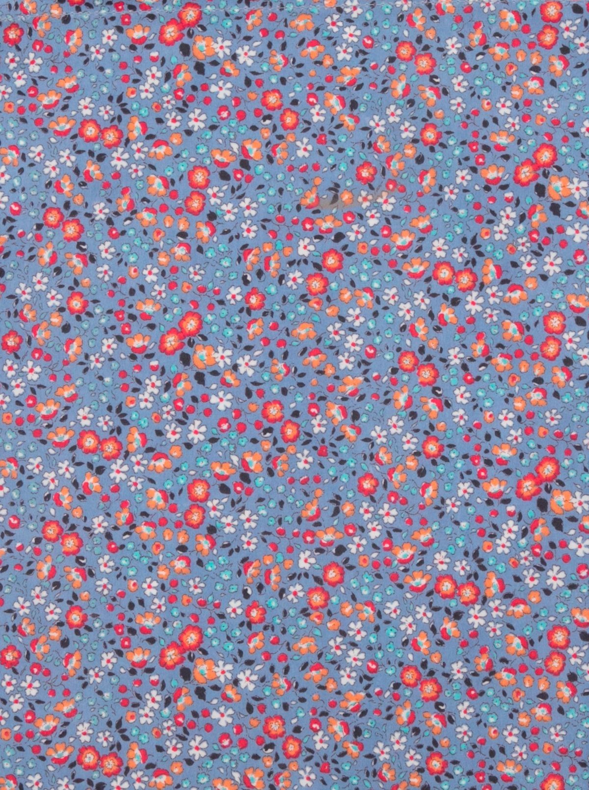 Grande serviette de plage avec poche, motif fleurs bleues de Palerme