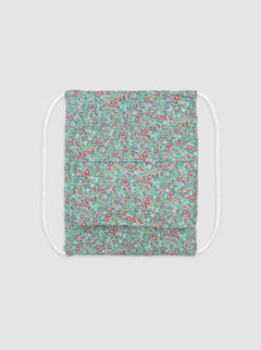Beach Roll Bag Flowers Palermo Green 