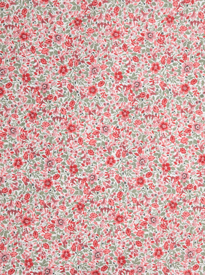 Matelas à langer avec poches, motif fleur rouge Bibi