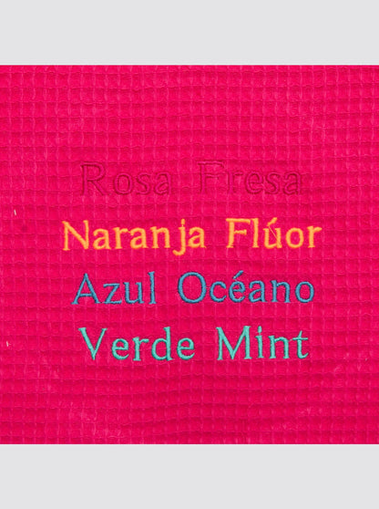 Poncho Playa Flores Palerme Bleu