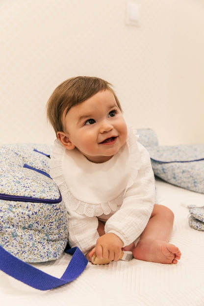 Sac de maternité bleu Flor Bibi