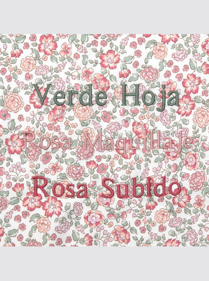 Talega Pequeña Flores Nina Rosa