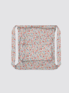 Floral Fabric Backpack, Nice Red