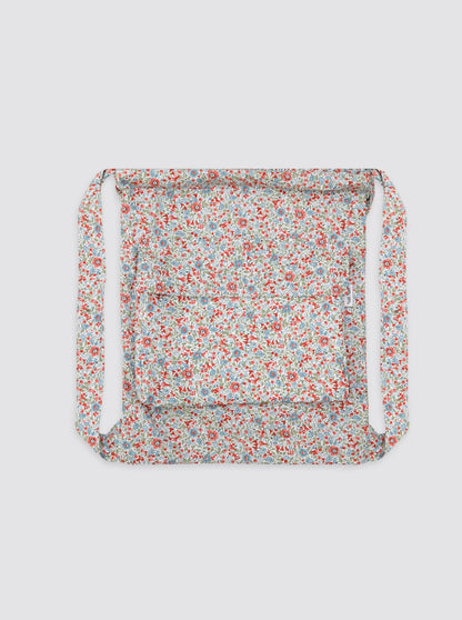 Floral Fabric Backpack, Nice Red