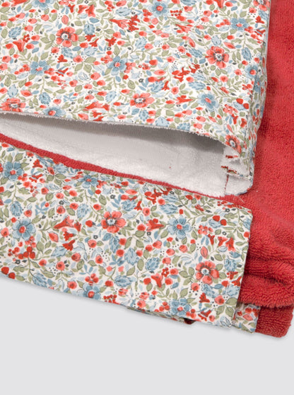 Beach Roll Bag Flowers Nice Red 