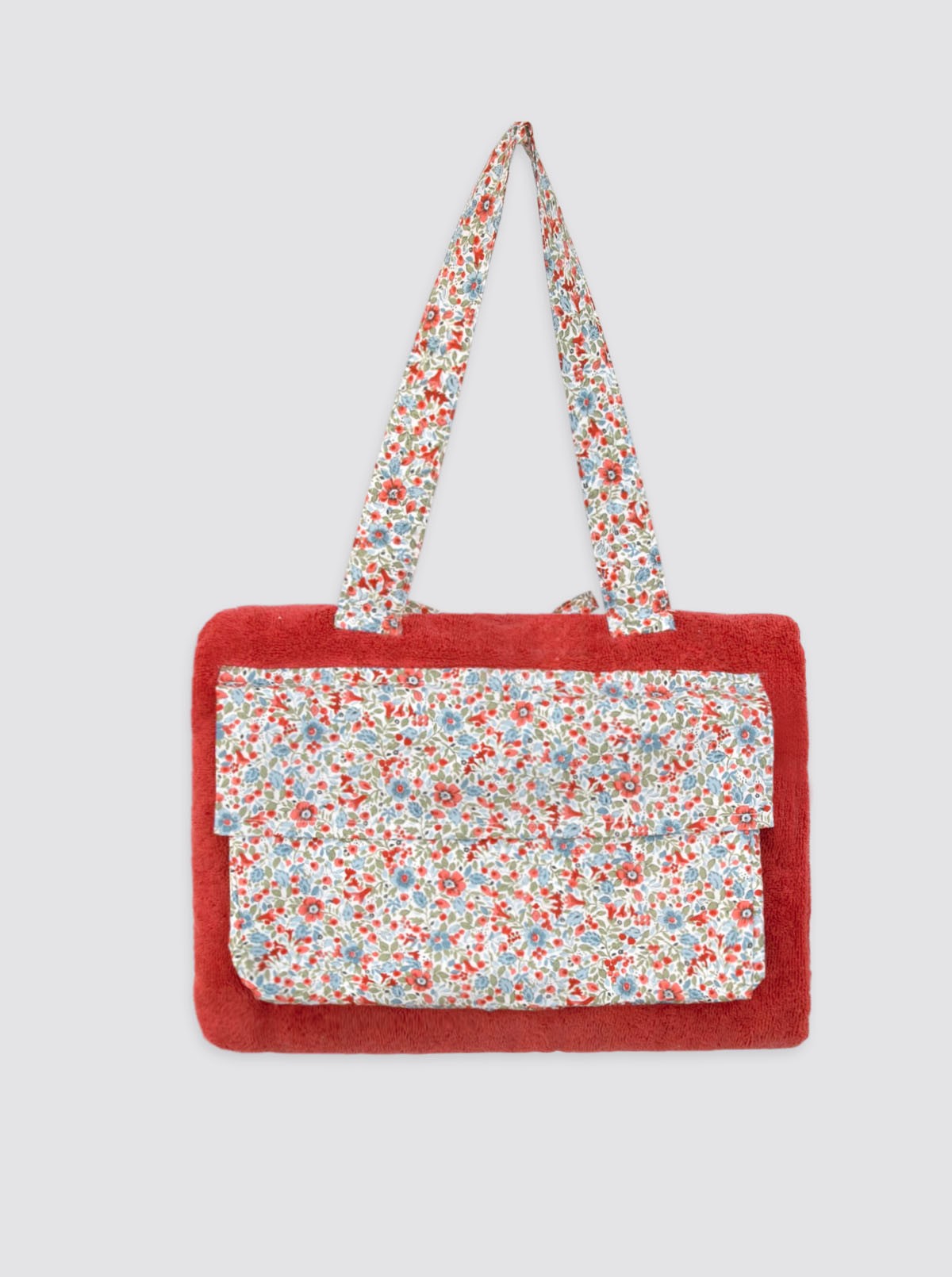 Playa Roll Maxi Flowers Nice Red