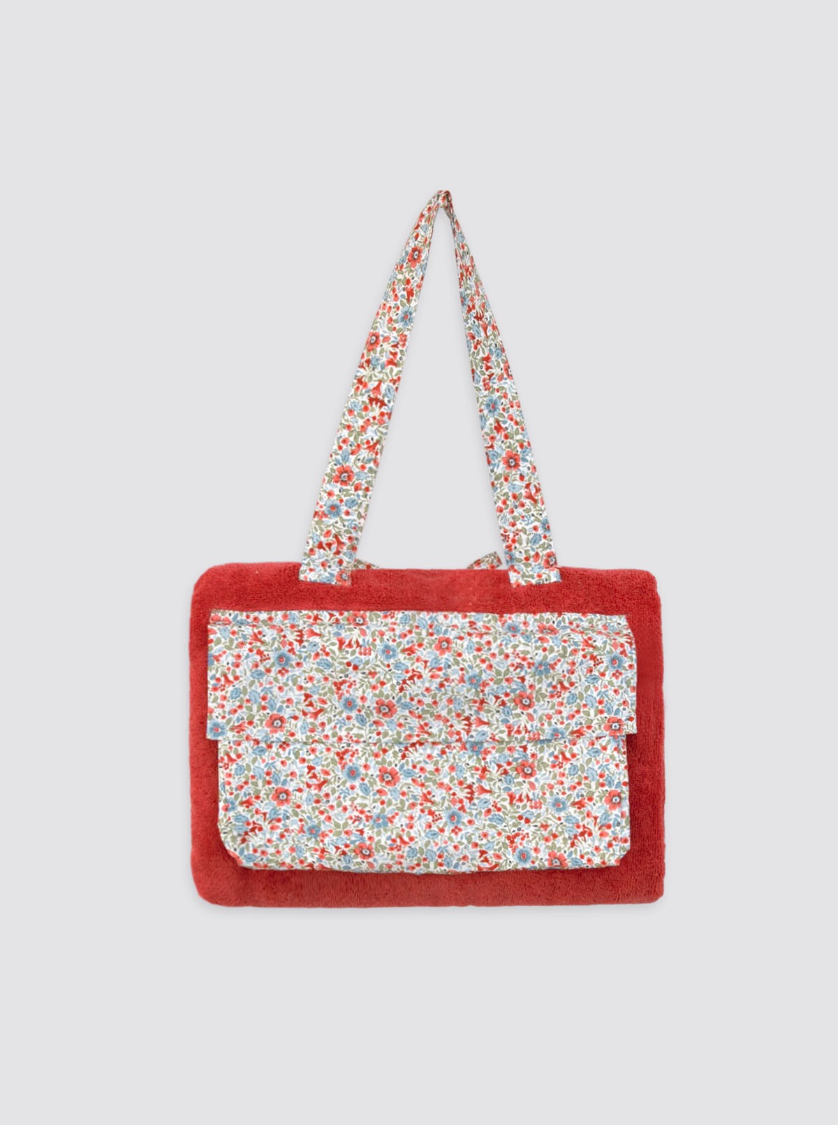 Beach Roll Mini Flowers Nice Red 