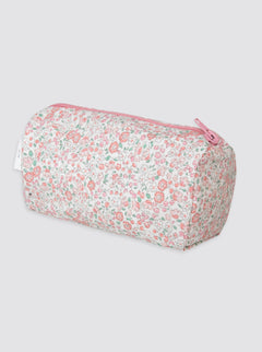 Small Toiletry Bag with Catalina Pink Flowers