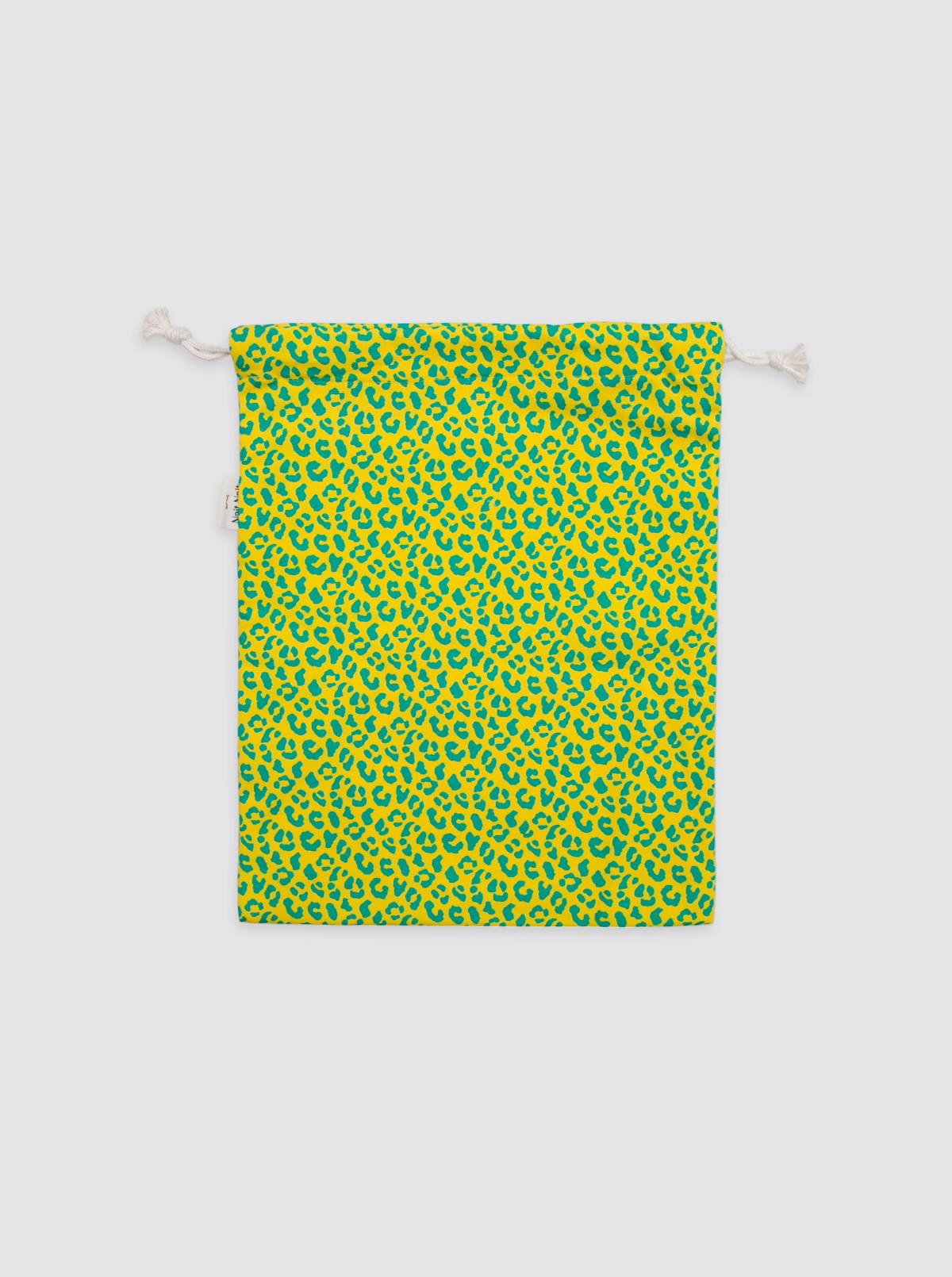 Petit sac jaune à motifs animaux