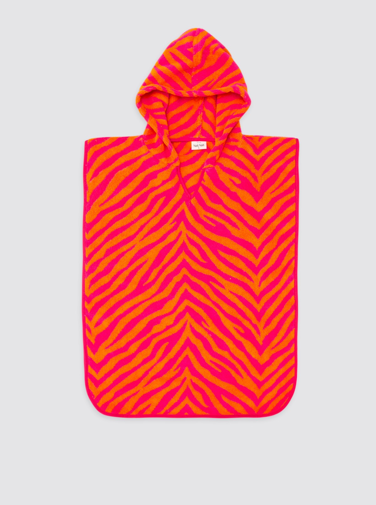 Pink Animal Print Beach Poncho