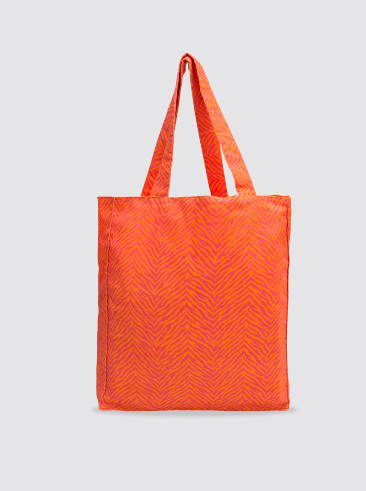 Sac cabas rose à imprimé animal