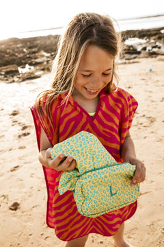 Small Yellow Animal Print Toiletry Bag 