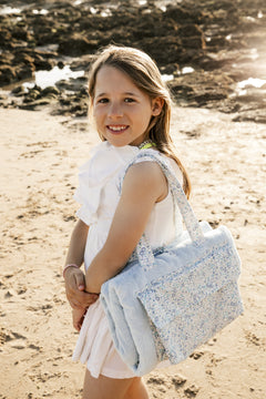 Playa Roll Maxi Flores Catalina Celeste