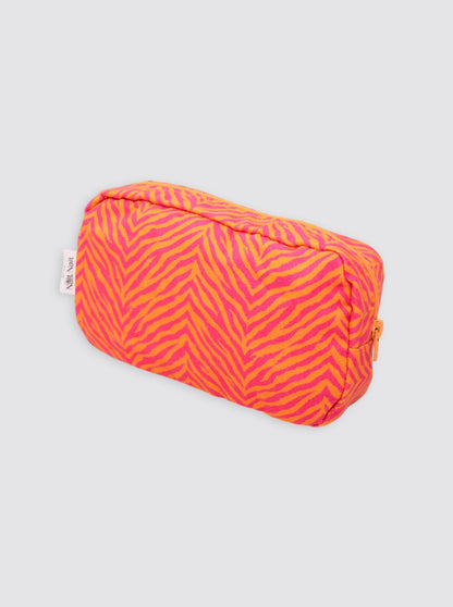 Small Pink Animal Print Toiletry Bag