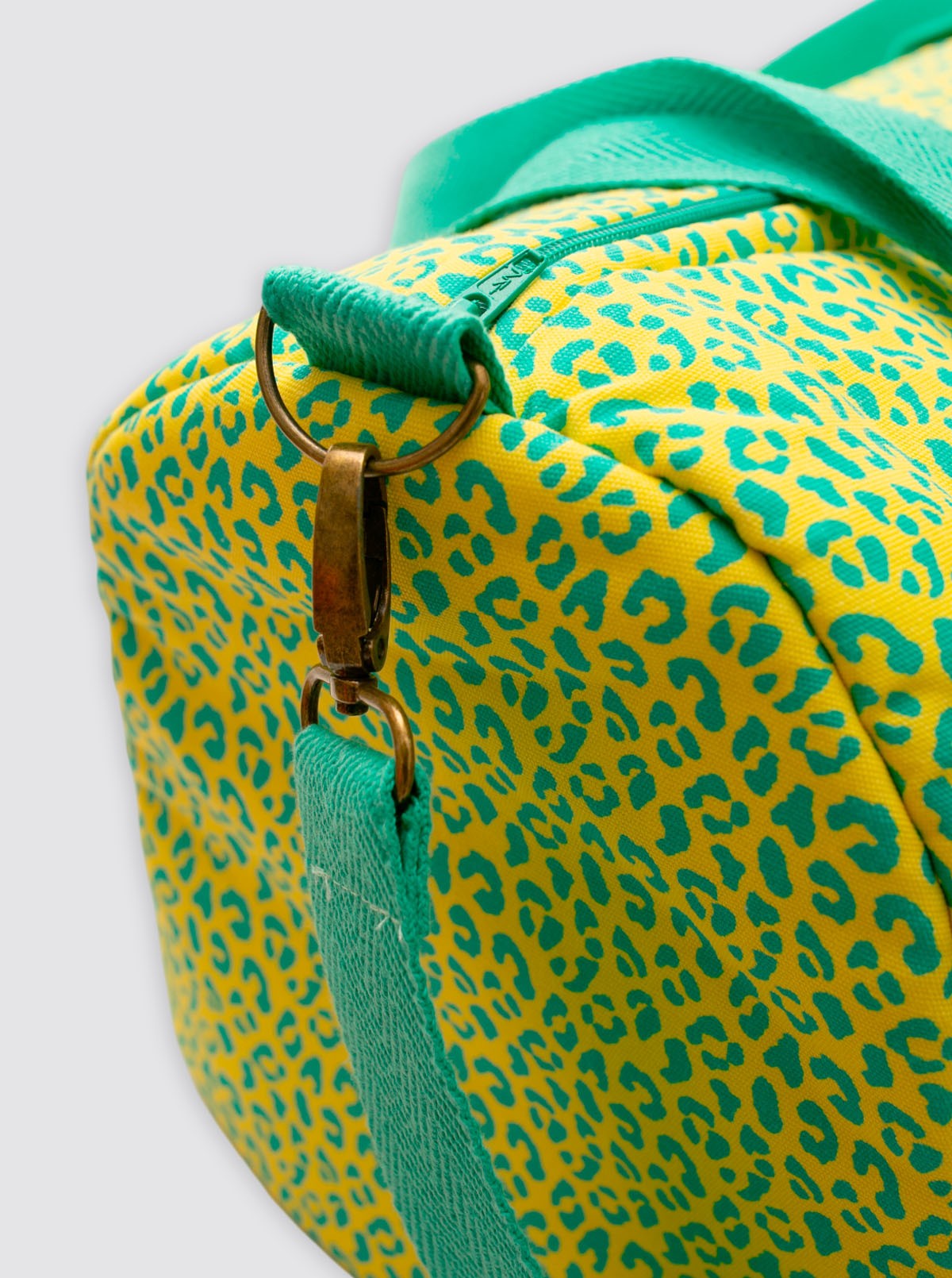 Yellow Animal Print Travel Bag
