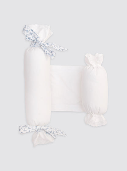 Nano Double Piqué Anti-Roll Cushion - Printed Bow