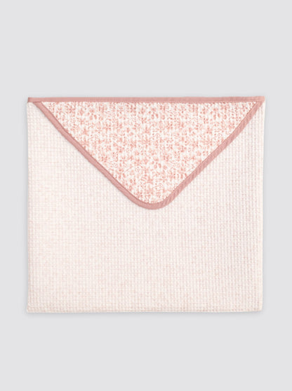 Lightweight Mini Towel with Pink Flowers 