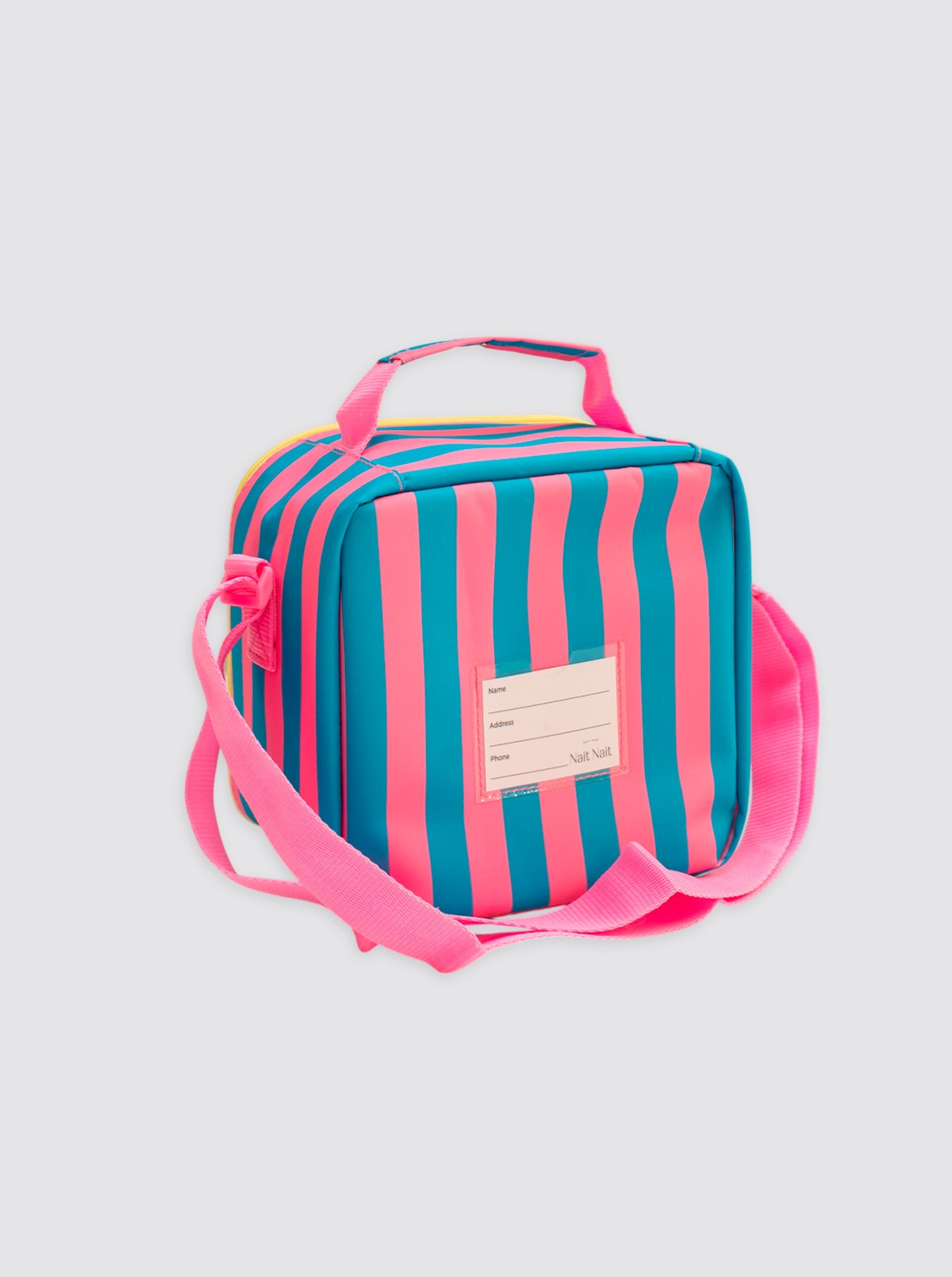 Bolsa Térmica Cuadrada Rayas Rosas