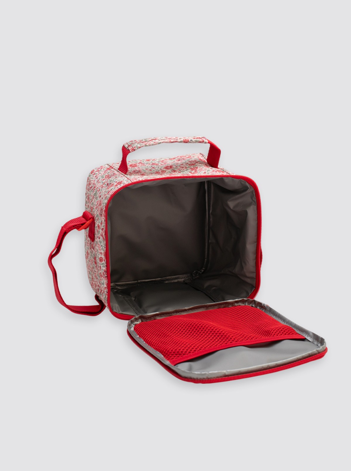 Bolsa Térmica Cuadrada Flor Bibi Roja