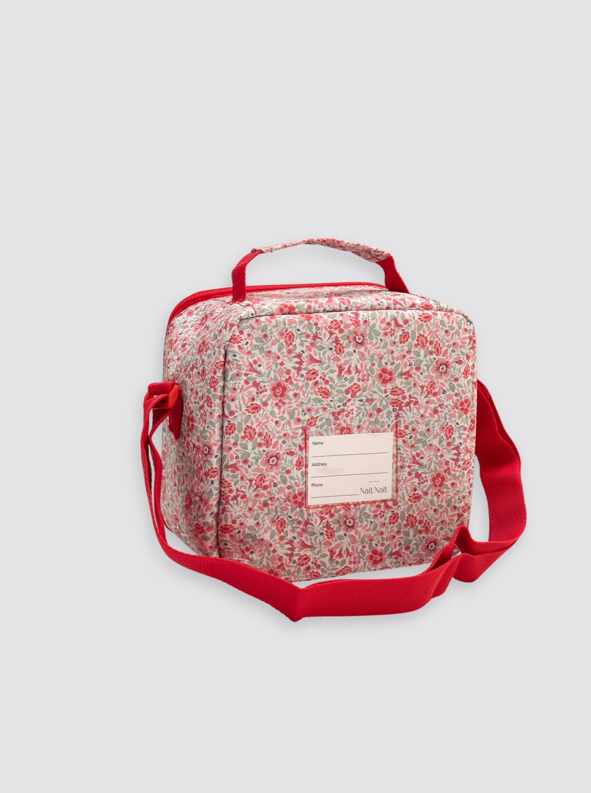 Bolsa Térmica Cuadrada Flor Bibi Roja