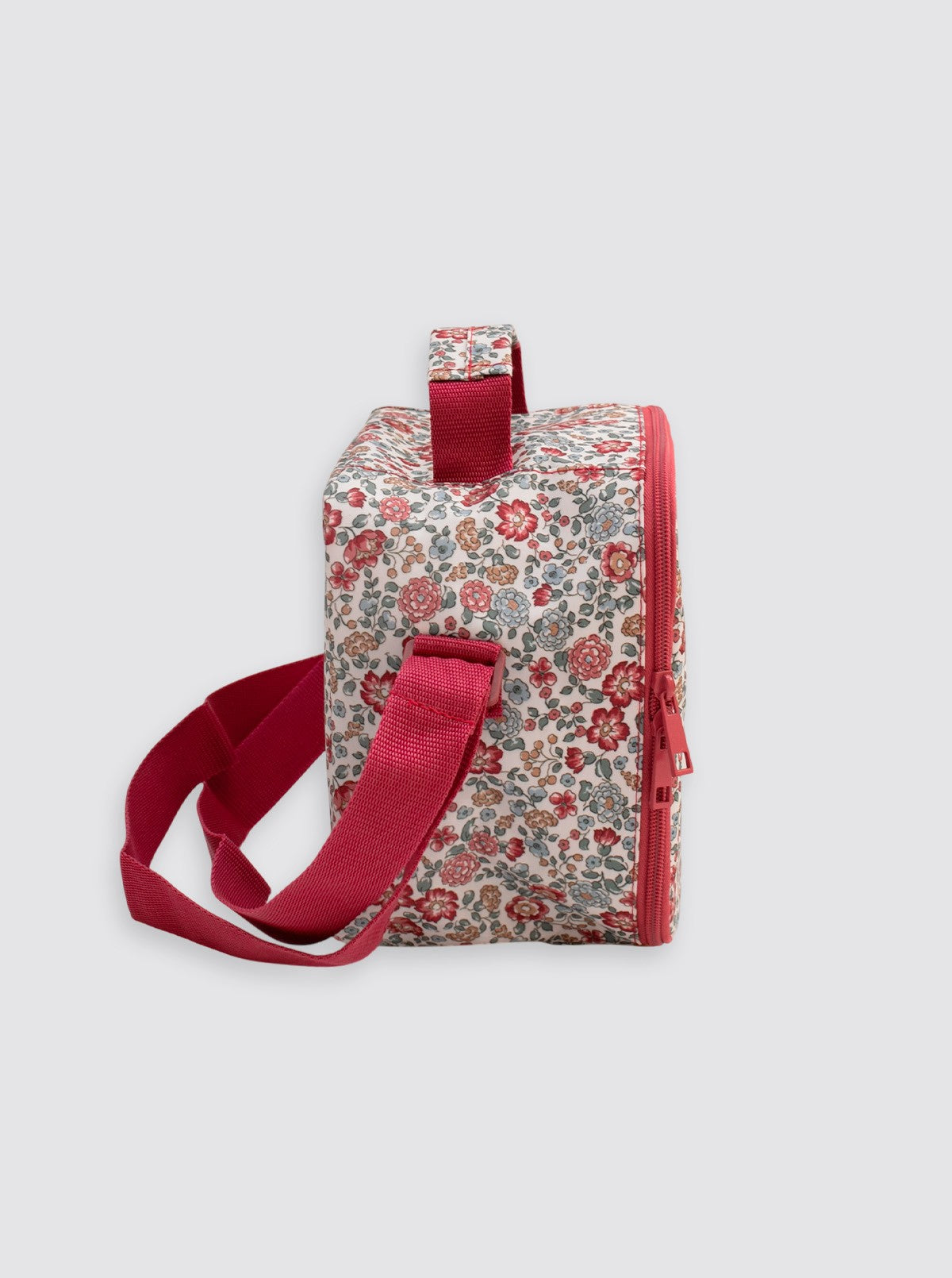 Bolsa Térmica Cuadrada Flores Nina Burdeos