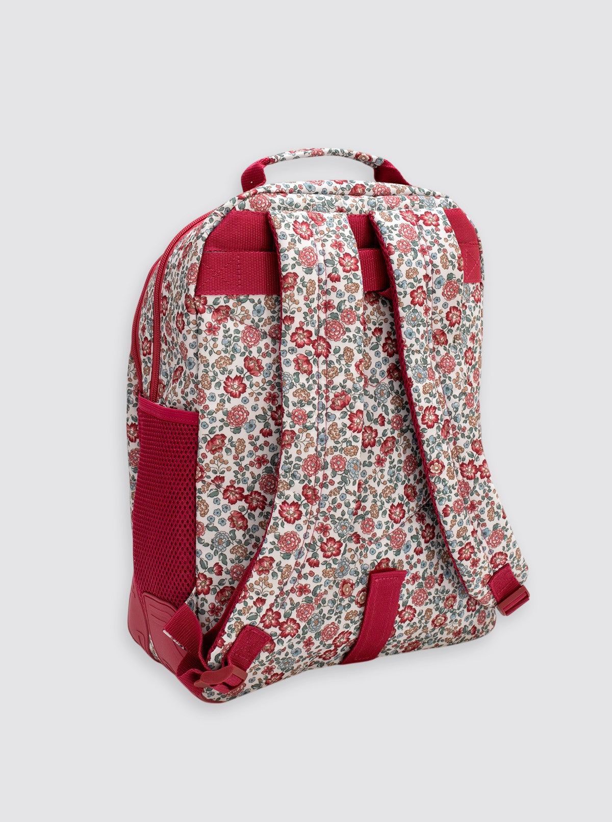 Mochila Grande Flores Nina Burdeos