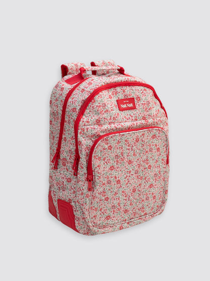 Large Red Bibi Flower Backpack