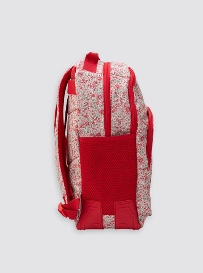 Large Red Bibi Flower Backpack