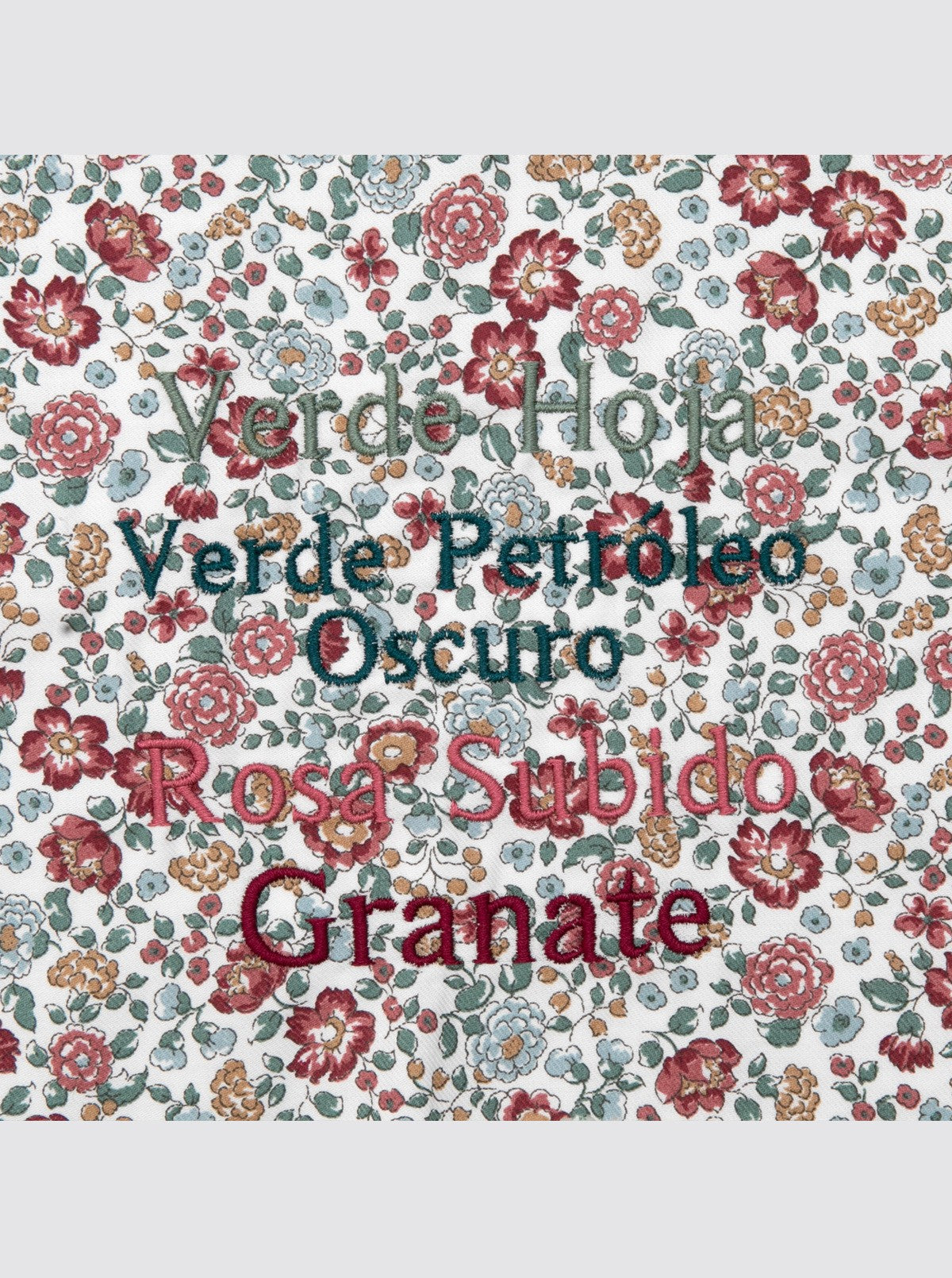 Estuche Portalápices Flores Nina Burdeos