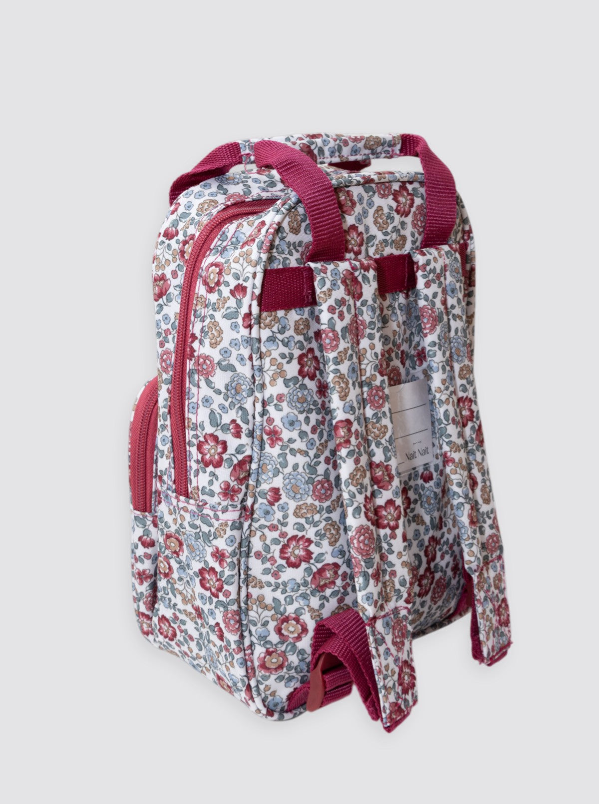 Mochila Infantil Flores Nina Burdeos