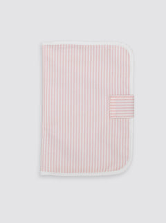 Porte-documents à rayures roses