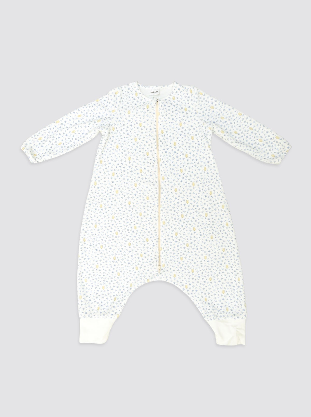 Pijama Burbuja con Mangas Gorrión Hojas Azules