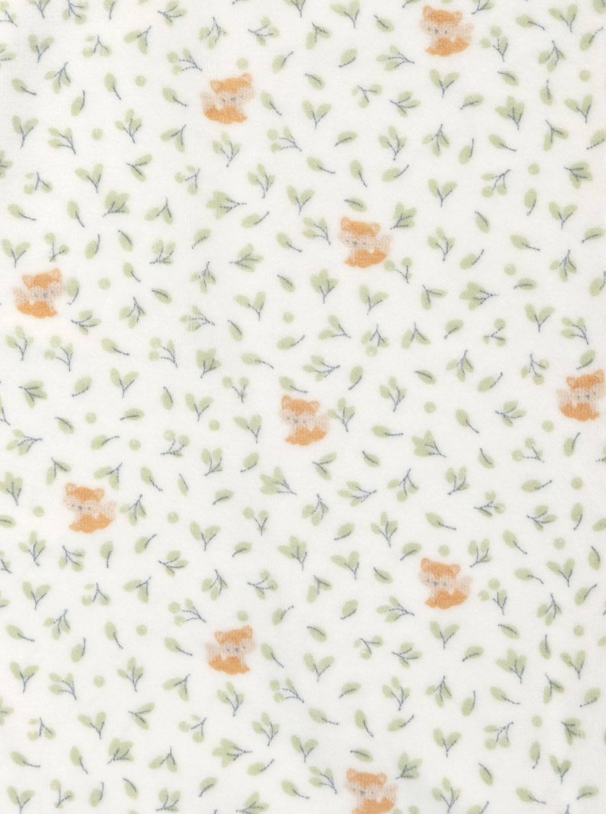 Bubble Pajamas Fox Green Leaves