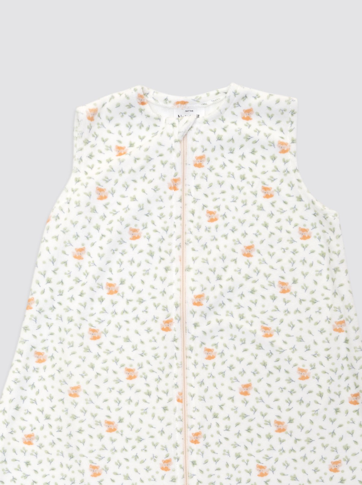 Bubble Pajamas Fox Green Leaves