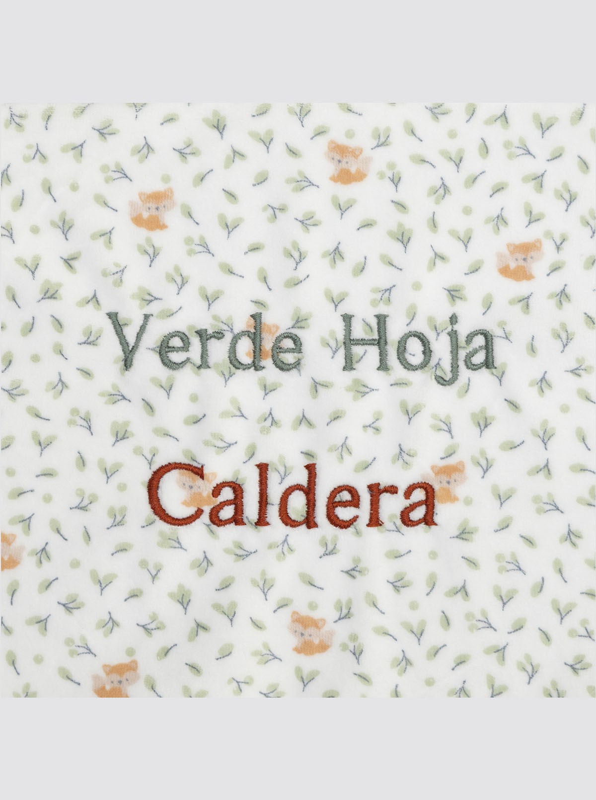 Bubble Pajamas Fox Green Leaves