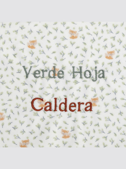 Pyjama à bulles Renard Feuilles vertes