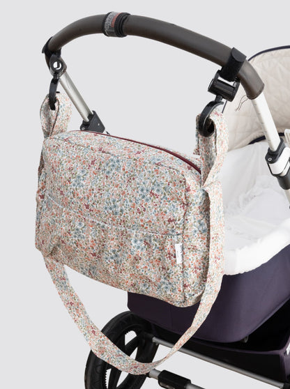 Large Waterproof White Burgundy Trolley Bag