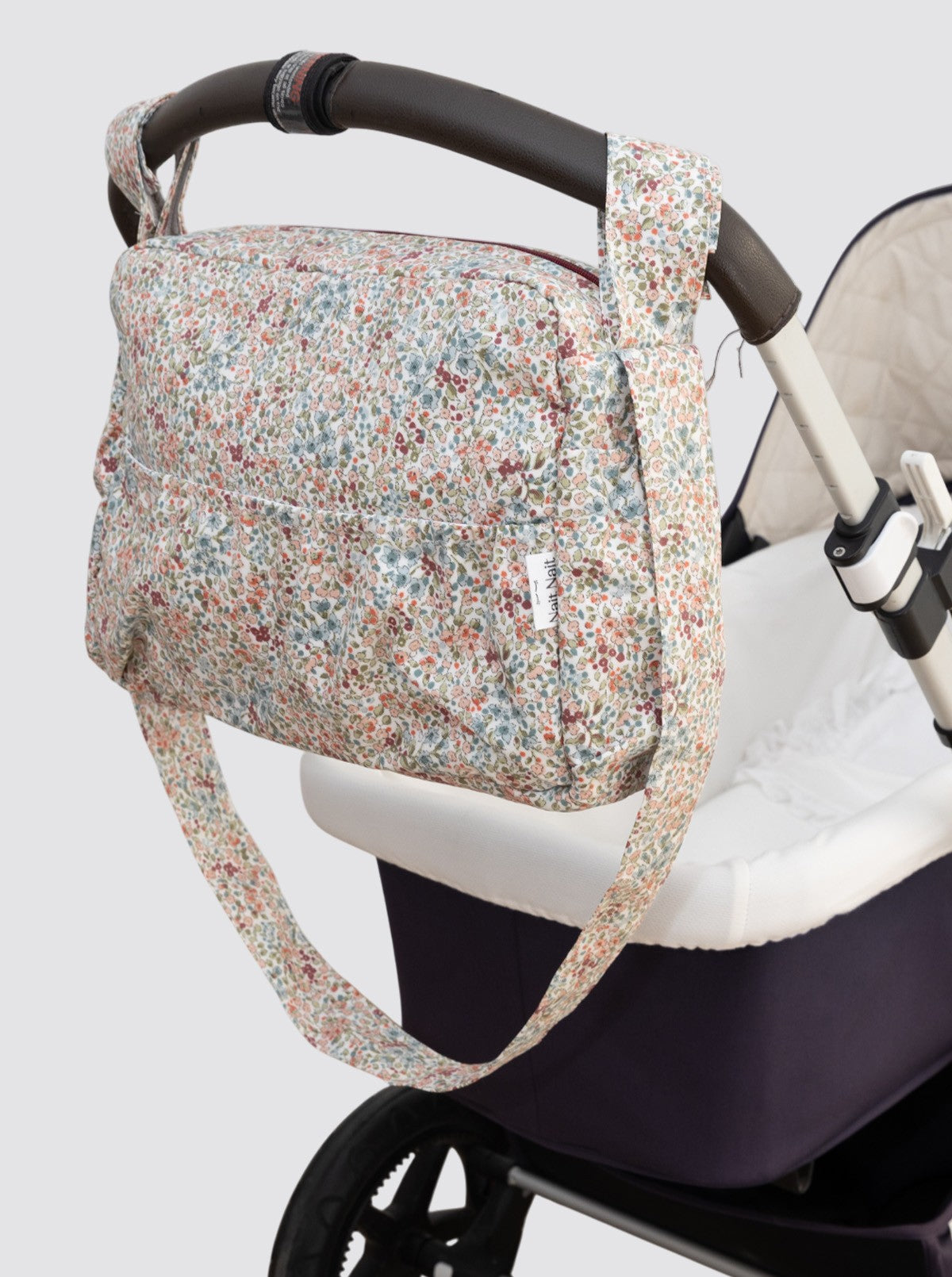 Bolsa de Carro Grande Impermeable Blanca Burdeos