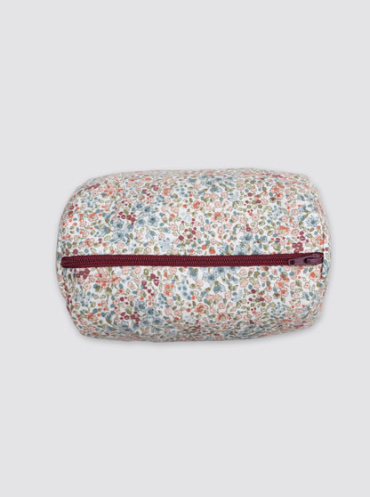 Trousse de toilette imperméable, blanche et bordeaux