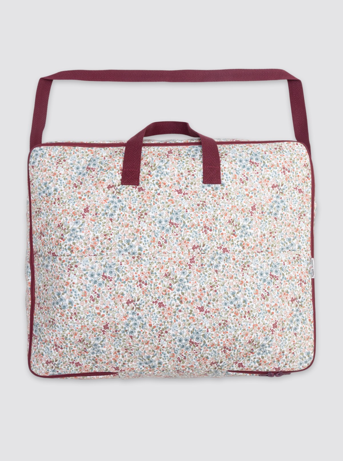 Sac de maternité imperméable, blanc, bordeaux