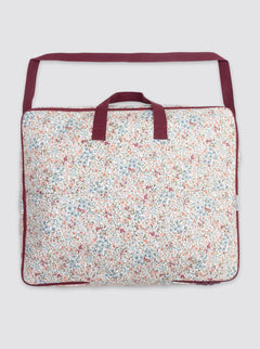 Sac de maternité imperméable, blanc, bordeaux