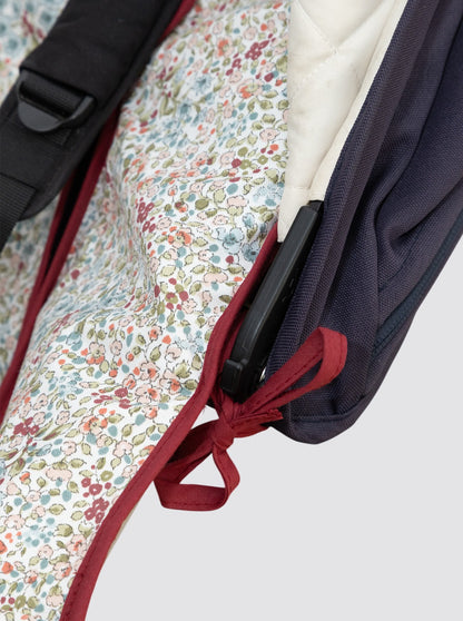 Funda de Verano Universal Blanca Burdeos